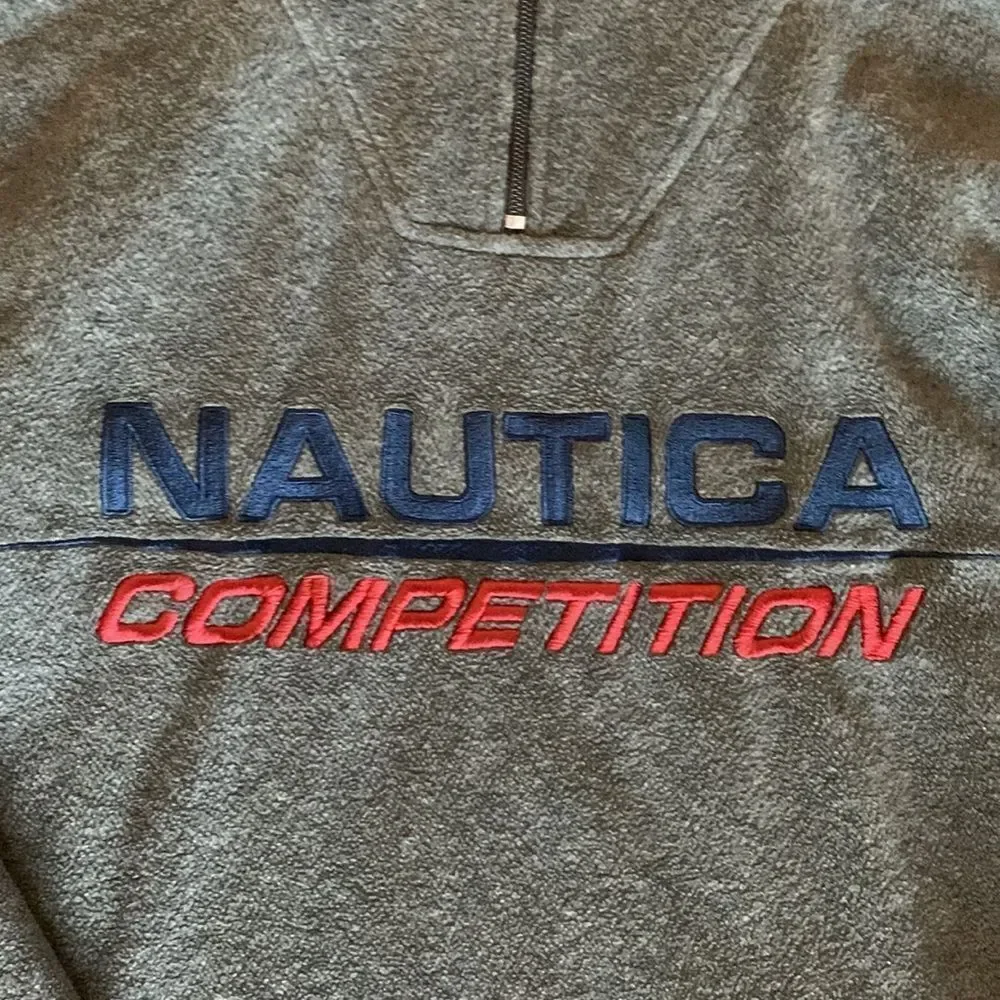 Made in‎ USA Nautica Competition 3 Quarter Zip Fleece Jacket